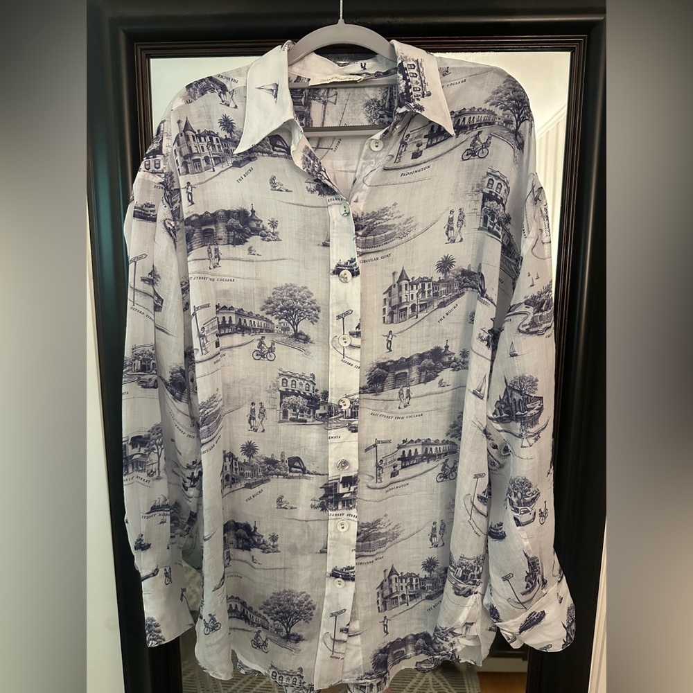 Zimmermann linen button down shirt